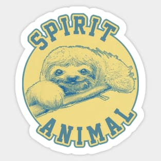 Spirit Animal / Cute Sloth Lover Design Sticker